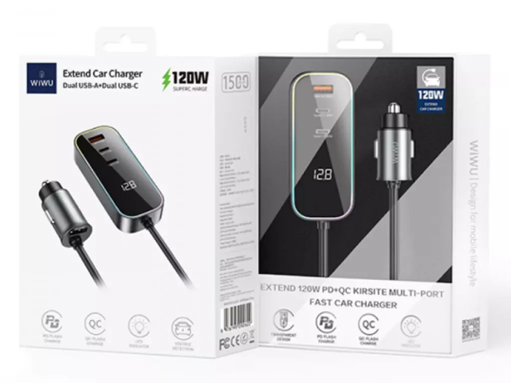 WIWU Wi-QC014 120W CAR CHARGER